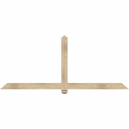 Ekena Millwork Eugene Rough Sawn Timber Gable Bracket, Douglas Fir, 84"W x 35"H x 2"D x 4"F, 10/12 Pitch GBW084X35X0204EUG00RDF